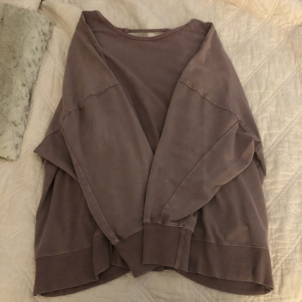 Light/Medium Violet Backless Sweater